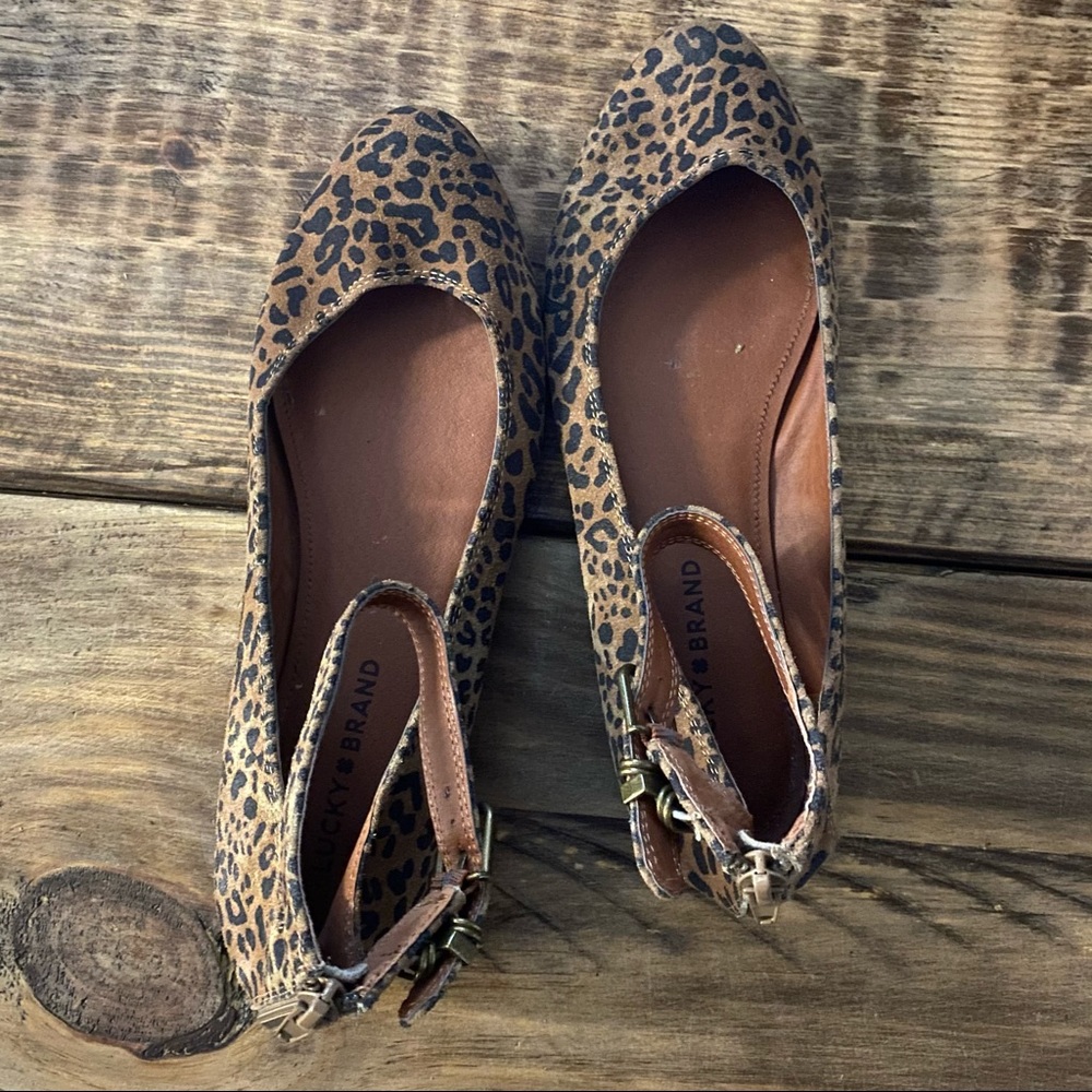 Lucky Brand Cheetah Print Flats